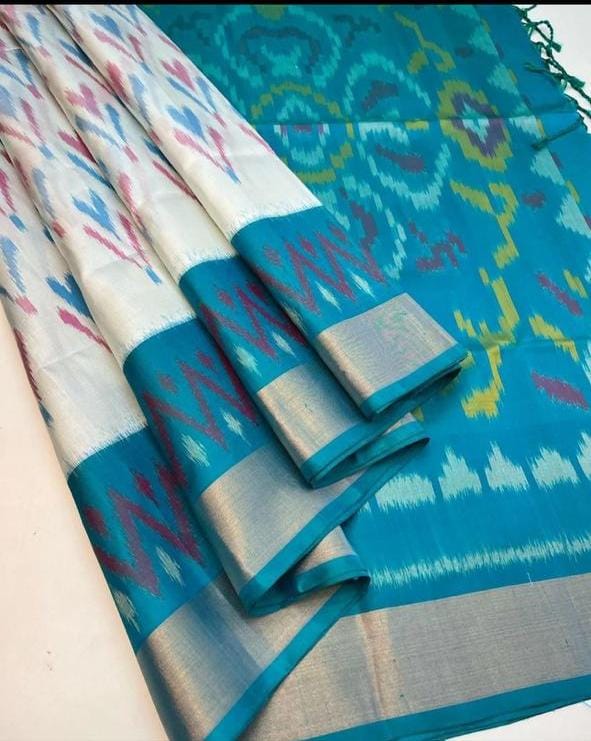 Handloom Pochampally Ikkat Pure Silk Saree | Double Warp