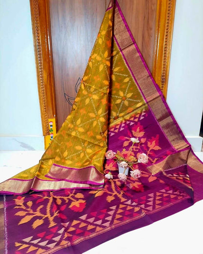 Printed Pochampally Designer Dola Silk Saree