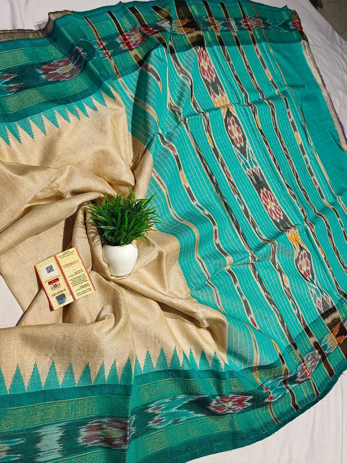 Festive Printed Pochampally Dola Silk Saree