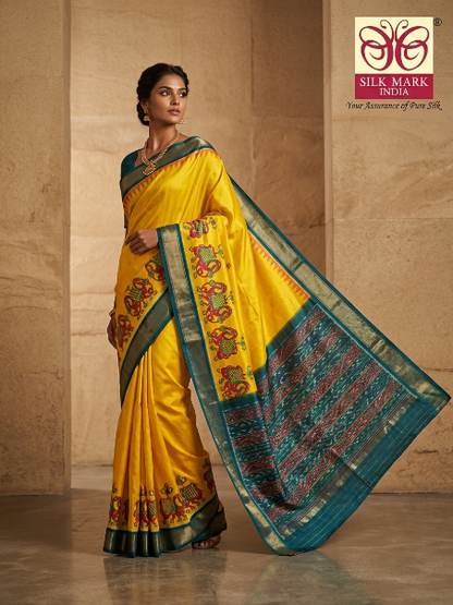Designer Pochampally Dola Silk Saree