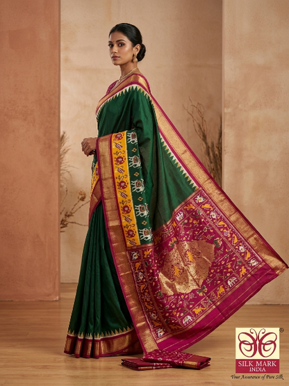 Contemporary Pochampally Dola Silk Saree