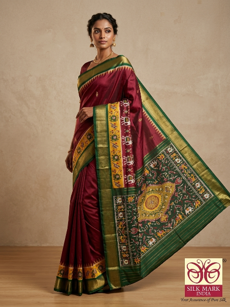 Traditional Pochampally Dola Silk Saree